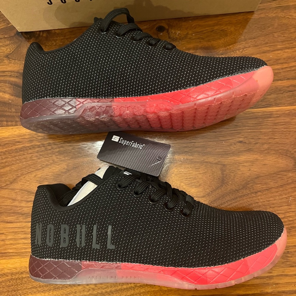 NOBULL Black and Graphic SuperFabric Trainer Low